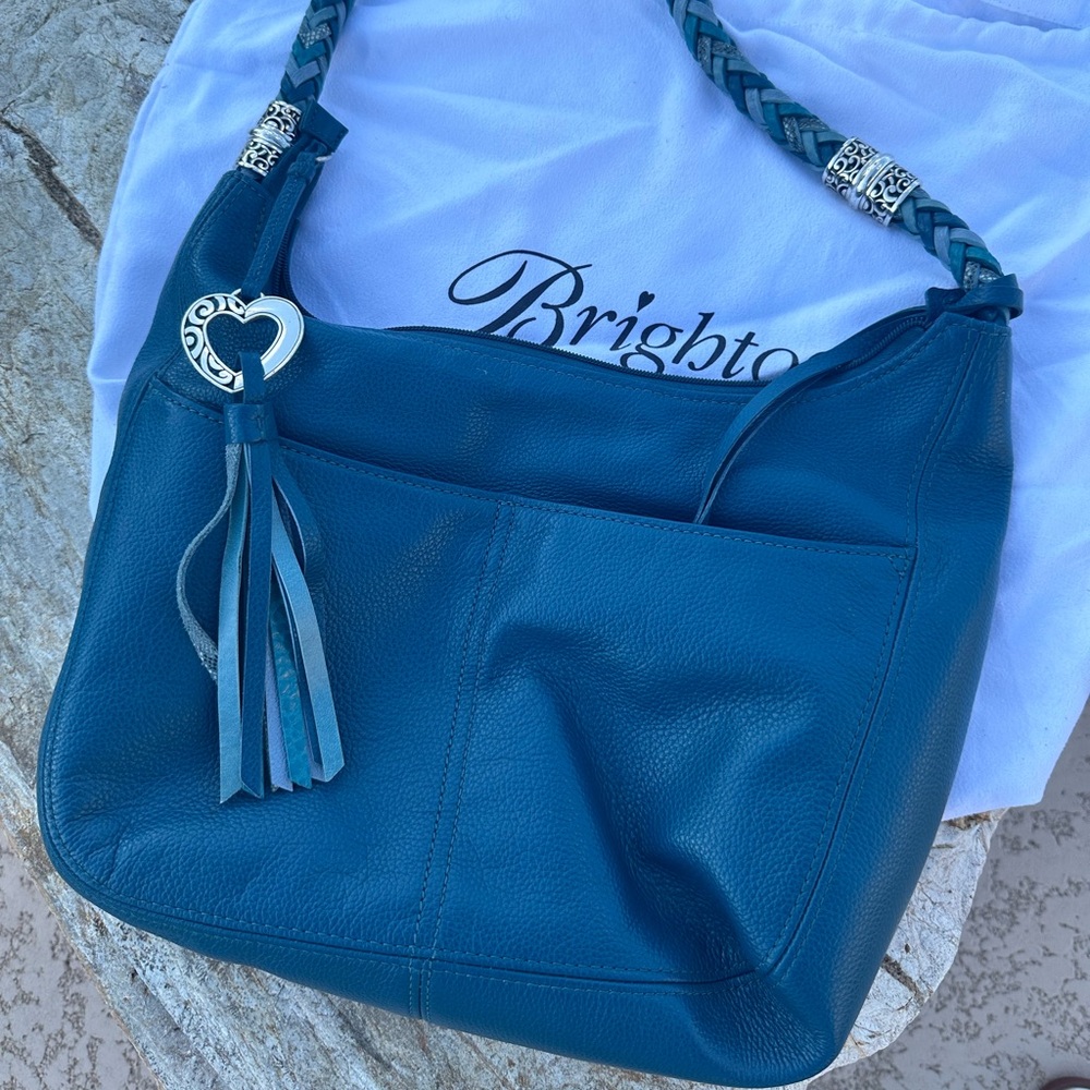 Brighton Barbados top zipper Purse- color Peacock
